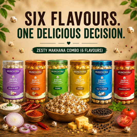 Zesty Makhana Combo Pack (6 Flavours)