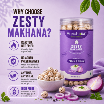 Zesty Makhana – Cream & Onion