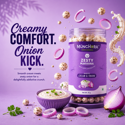 Zesty Makhana – Cream & Onion