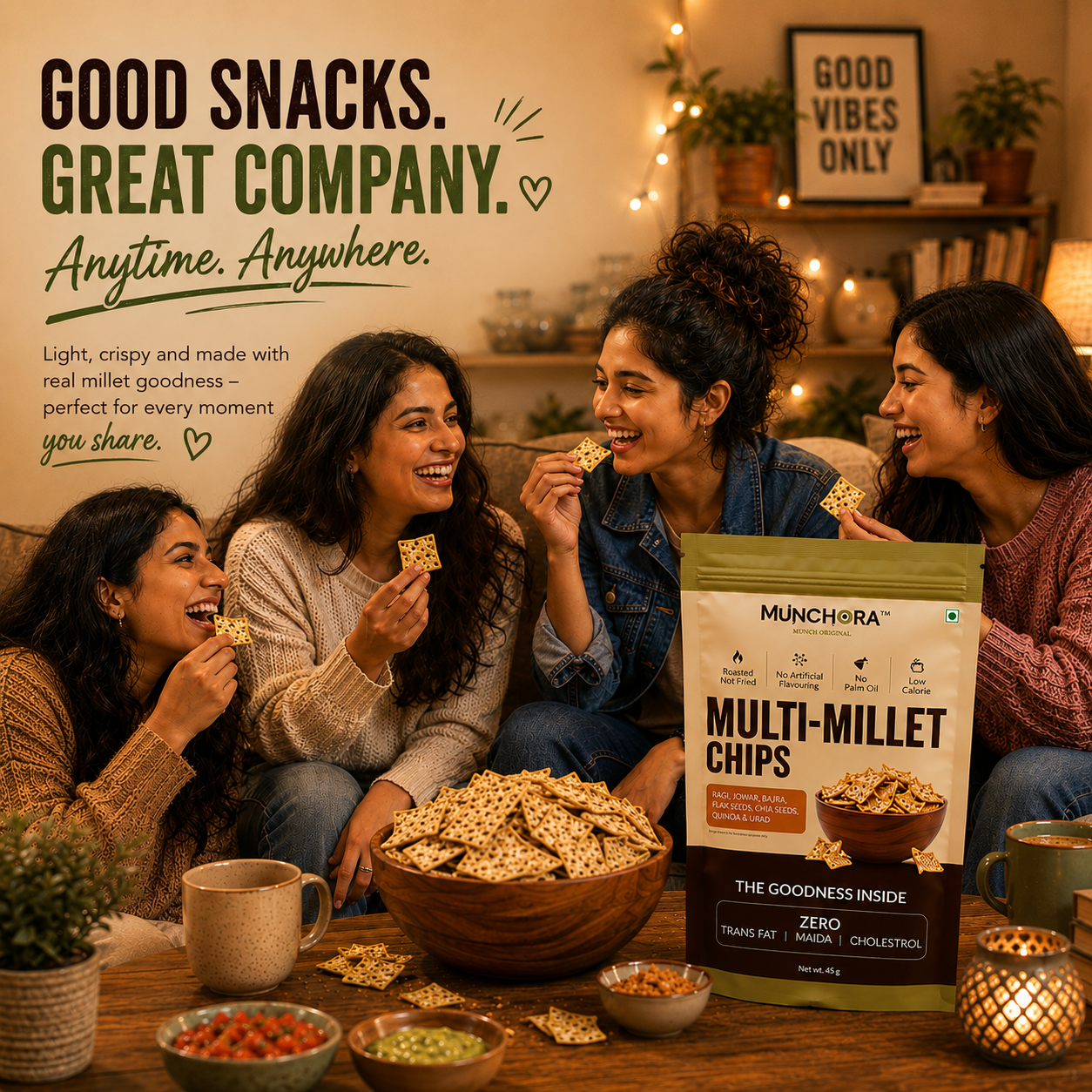 Multi Millet Non-Fried Chips (45 g × 4)