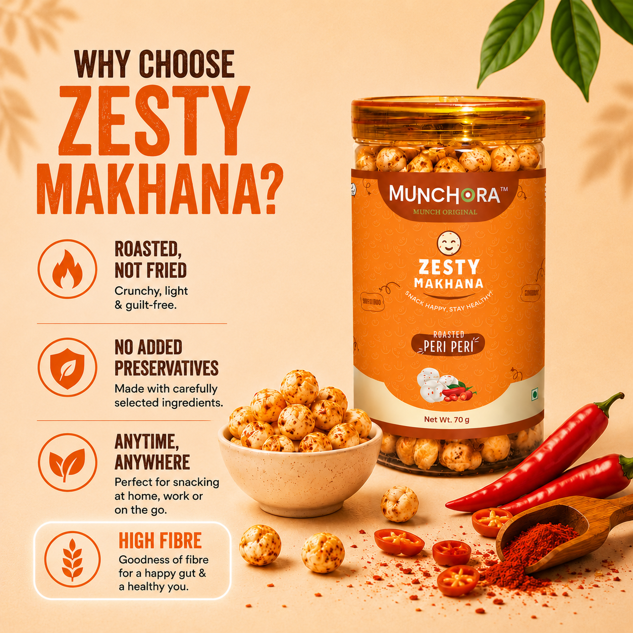 Zesty Makhana – Peri Peri