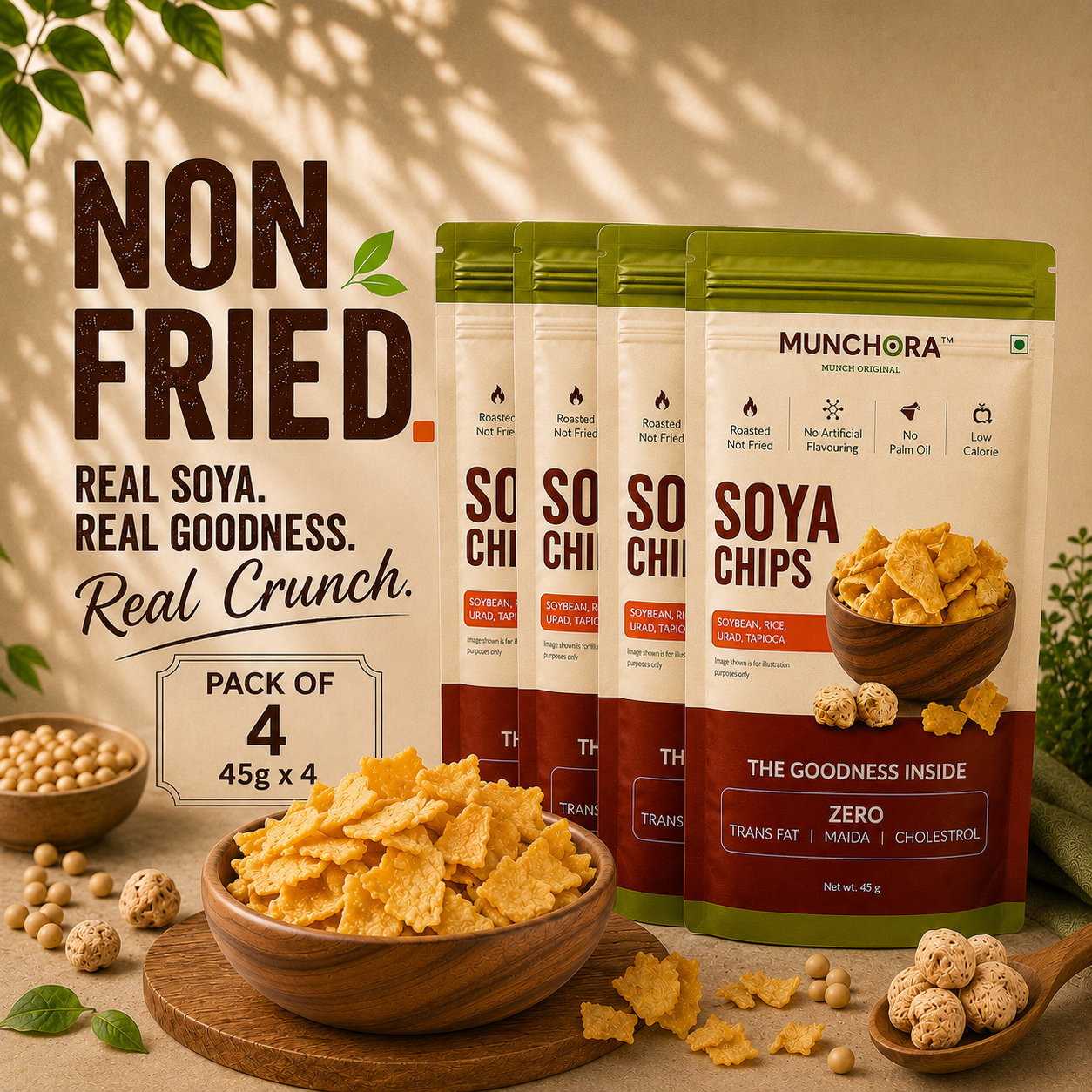 Soya Non-Fried Chips (45 g × 4)