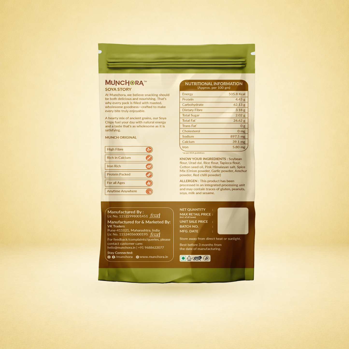 Soya Non-Fried Chips (45 g × 4)